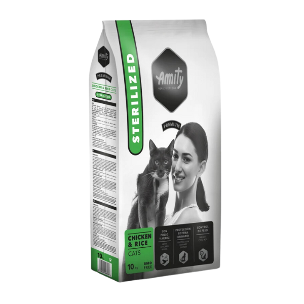 Amity CROQUETTES CHAT STERILIZED CHIKEN&RICE 10 KG PREMIUM — 1