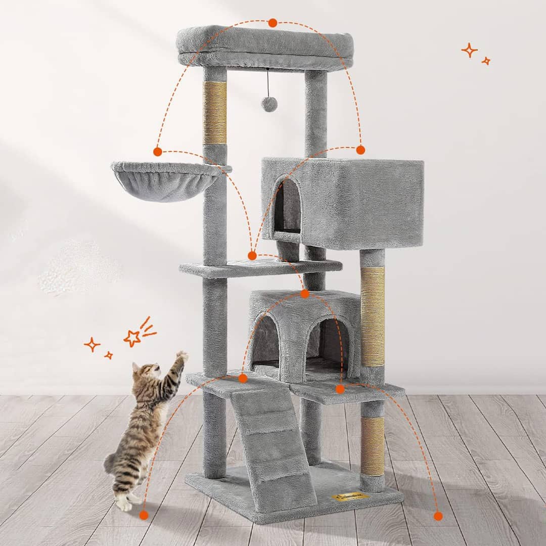 Arbre à Chat 170 cm – Aire de Jeu Complète pour Chats Actifs miniature 6