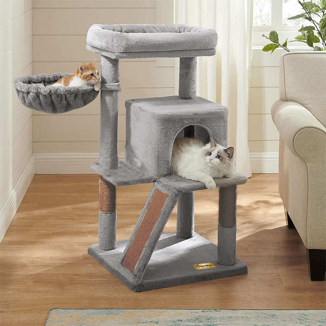 Arbre à chat de luxe avec hamac – 100 cm - ECO miniature 11