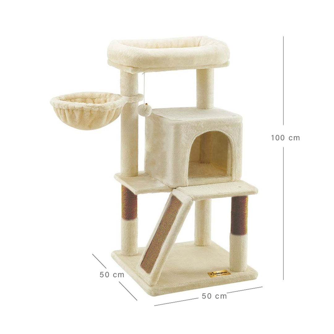 Arbre à chat de luxe avec hamac – 100 cm - ECO miniature 5