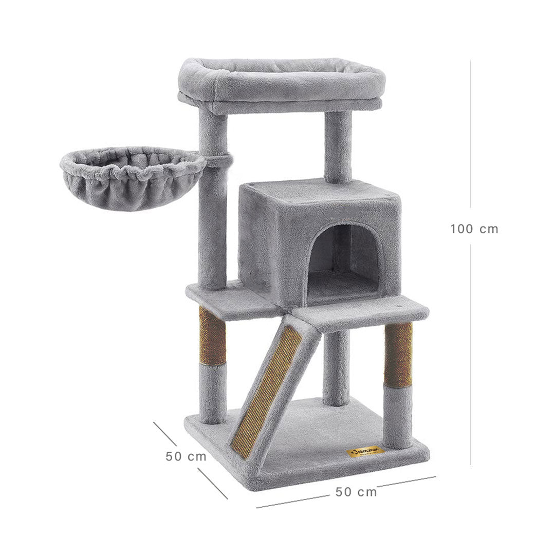 Arbre à chat de luxe avec hamac – 100 cm - ECO miniature 10