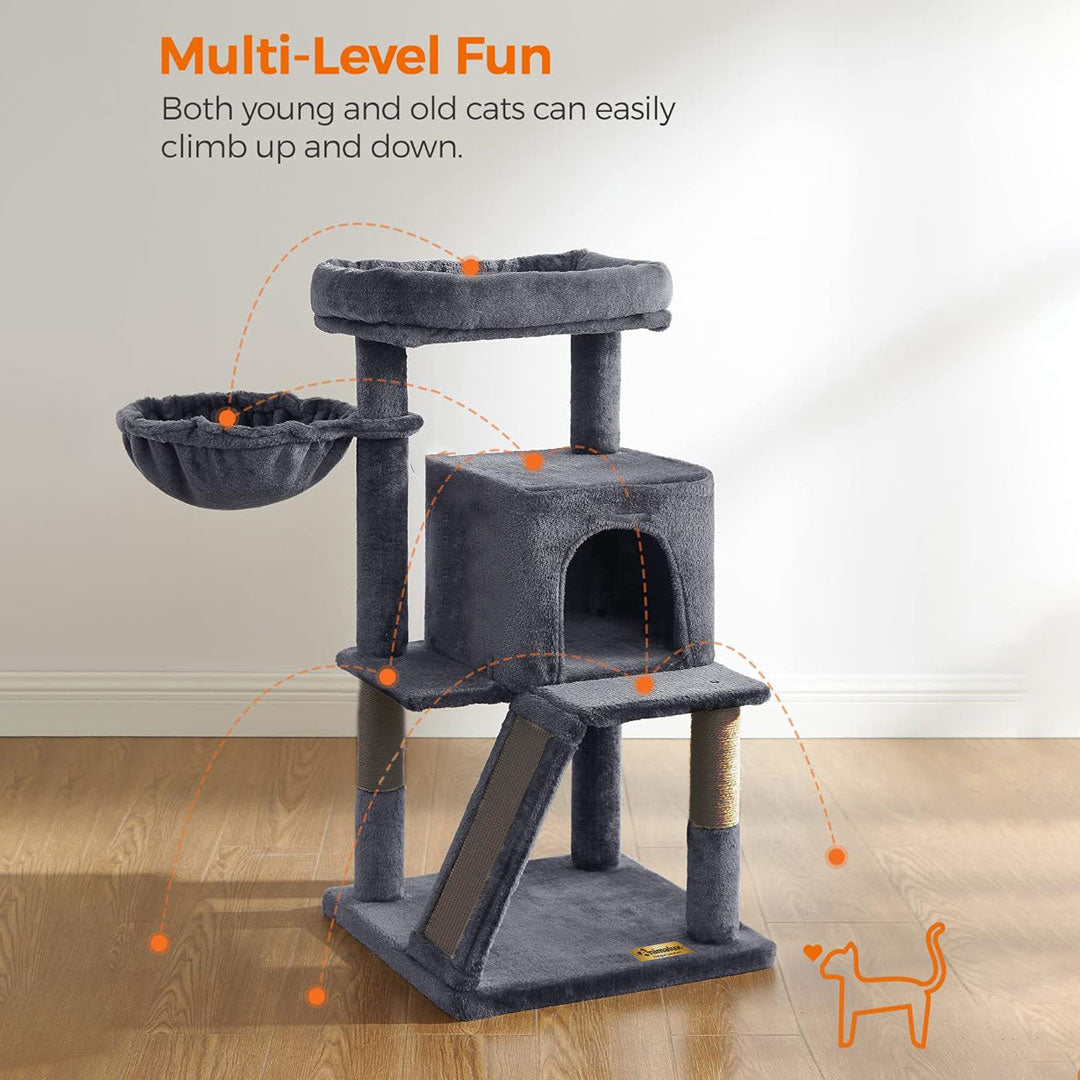 Arbre à chat de luxe avec hamac – 100 cm - ECO miniature 8
