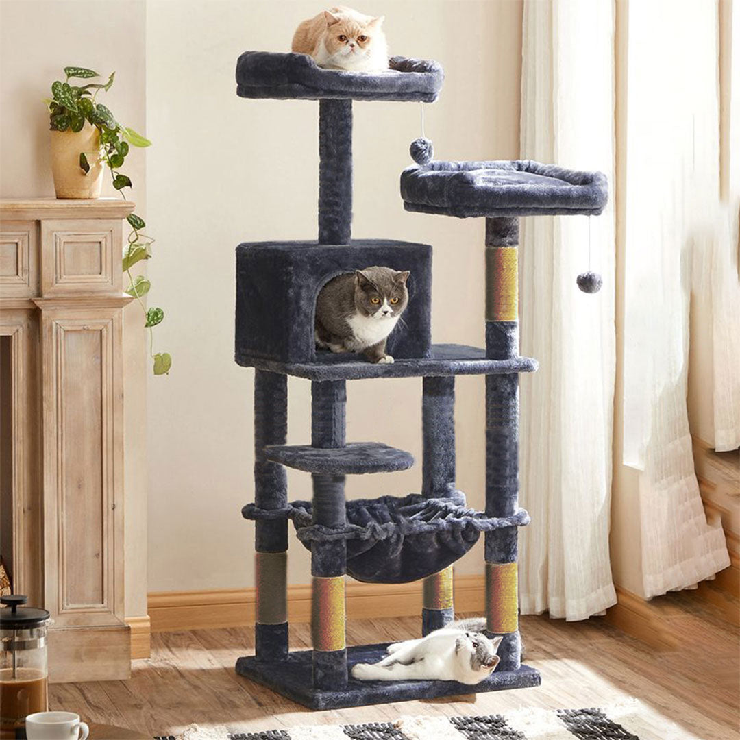 Arbre à chat de luxe en bois naturel  VIP miniature 2