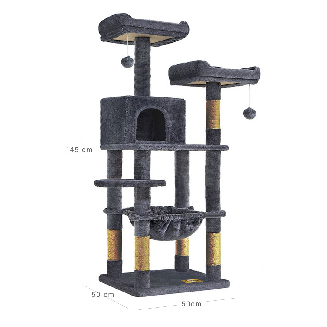 Arbre à chat de luxe en bois naturel  VIP miniature 6