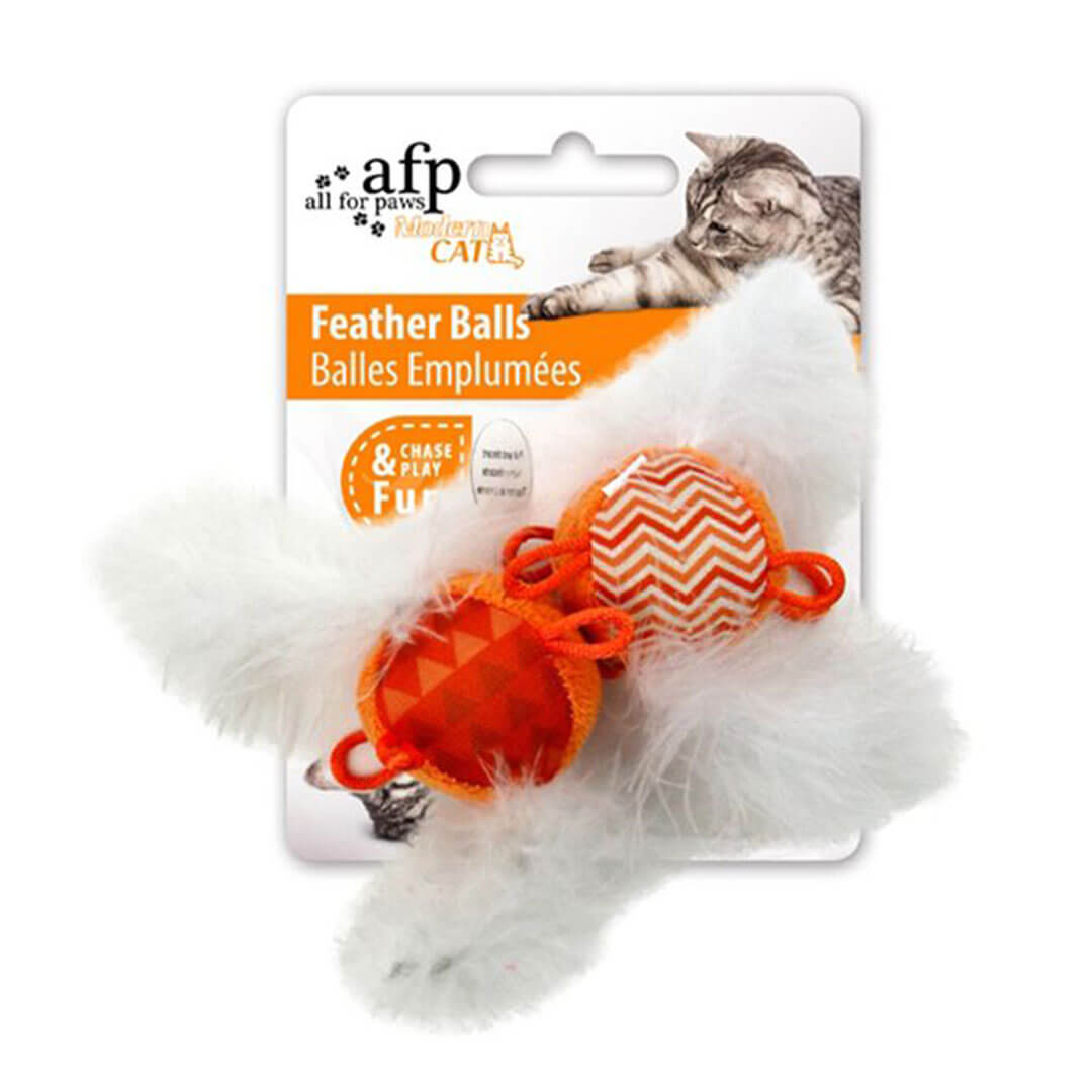 Balles emplumées ,orange — 1