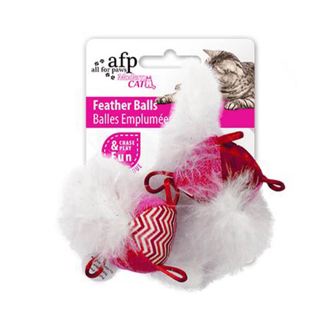 Balles emplumées rose — 1