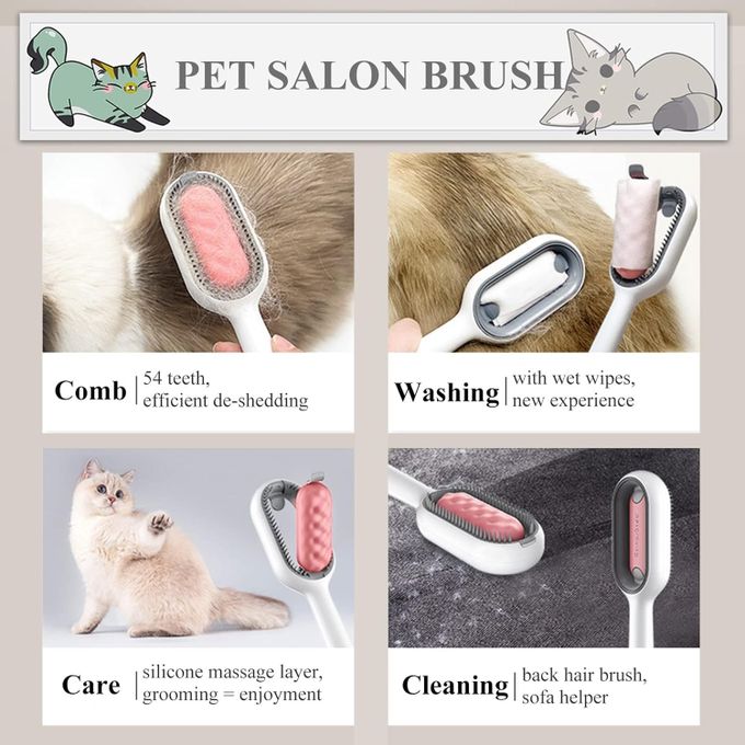 Brosse pour Chat&Chien Lavable en Silicone Ultra Doux miniature 2
