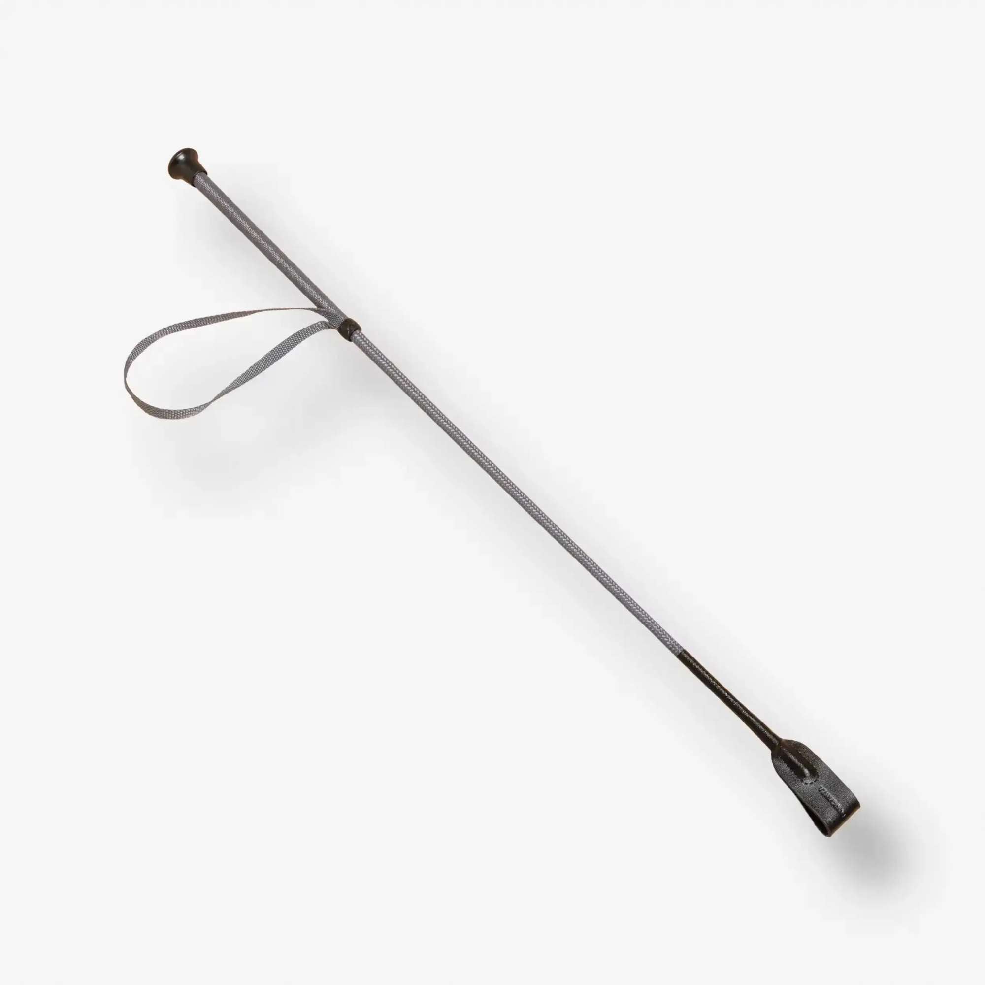 Cravache Tressée Grise 69 cm - Spécial Débutant Maroc