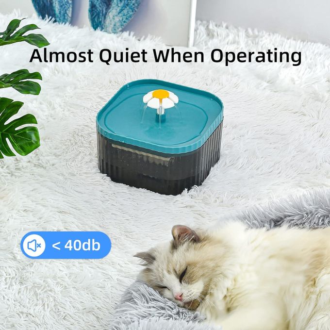 distributeur d'eau ultra silencieux pour animaux de compagnie avec pompe intelligente et 3 filtres de remplacement, miniature 3