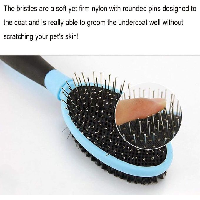 Double brosse de toilettage professionnel pour animaux de compagnie miniature 2