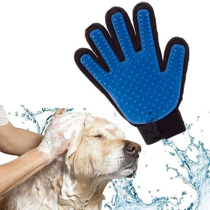 Gant de nettoyage pour chien&chat couleur bleu miniature 2