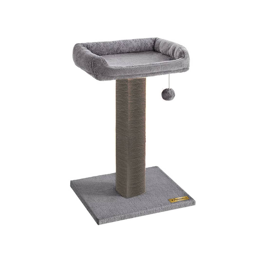 Griffoir pour chat avec Lit rembourré & jouet suspendu miniature 4