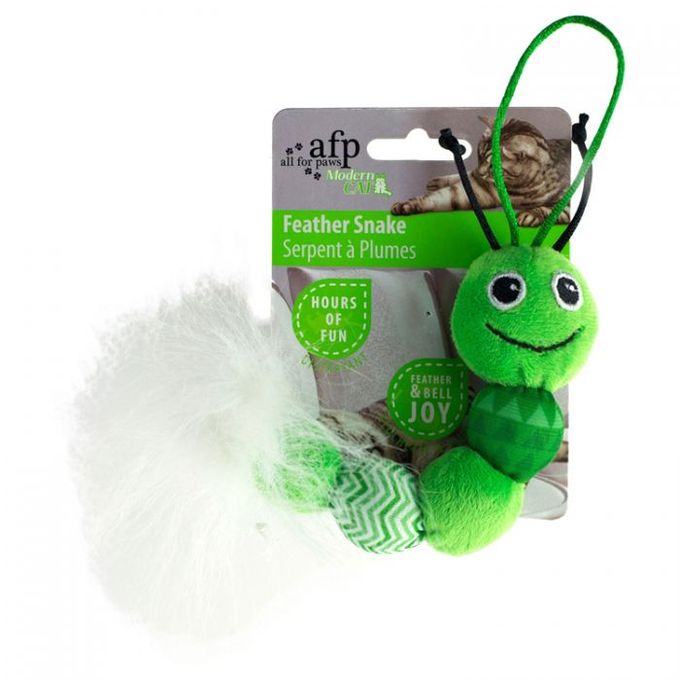 Jouet serpent à plumes vert — 1