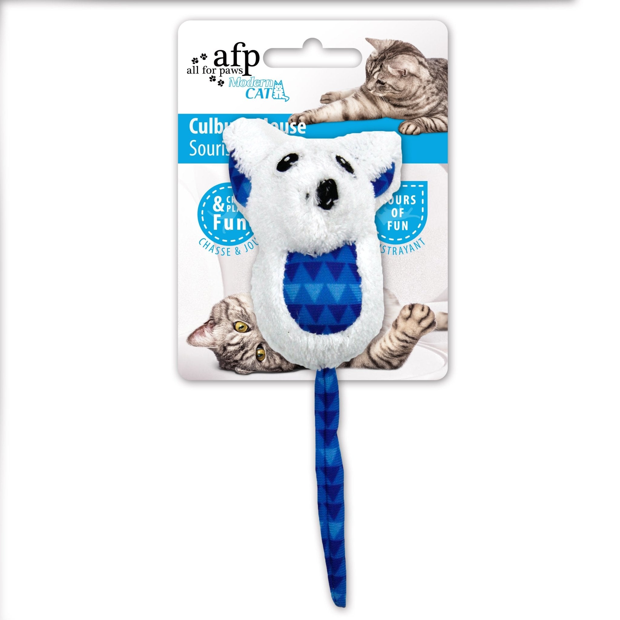 Jouet souris culbute bleu — 1