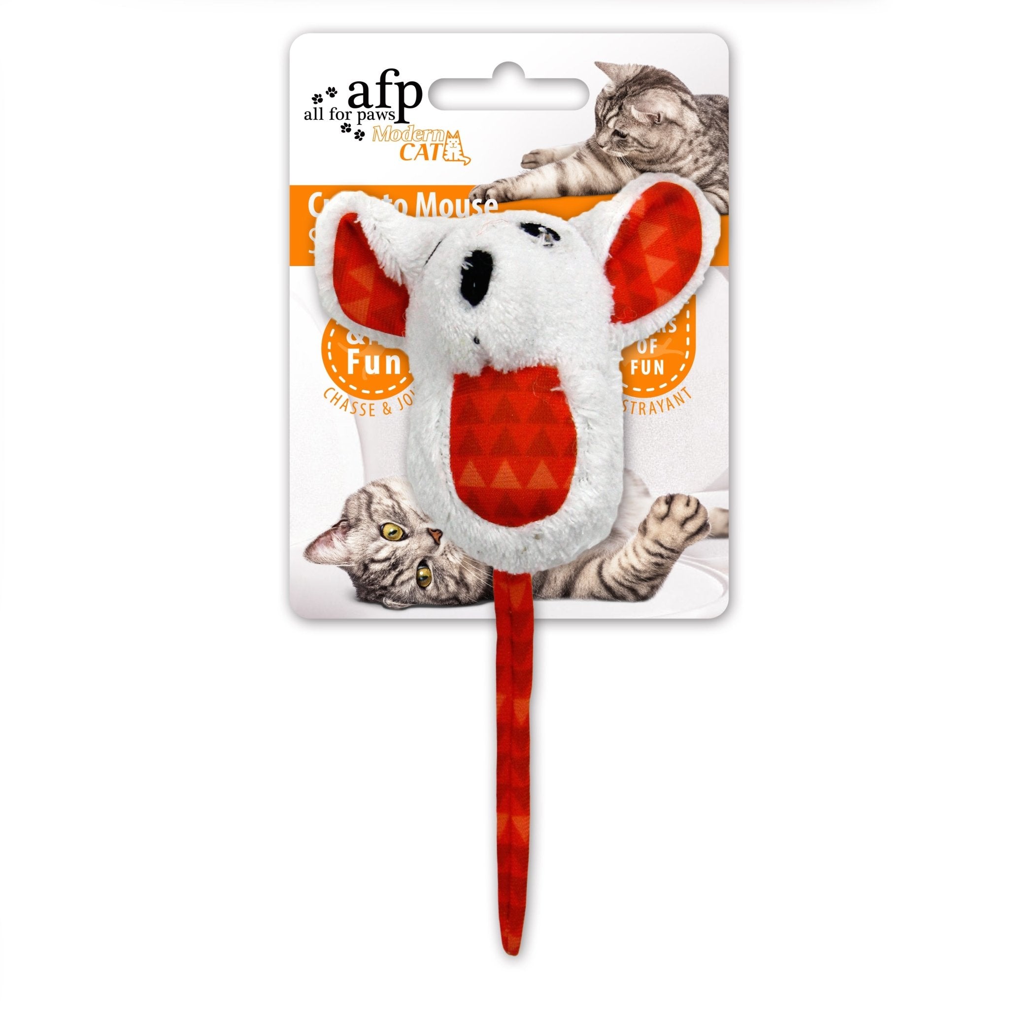 Jouet souris culbute orange — 1