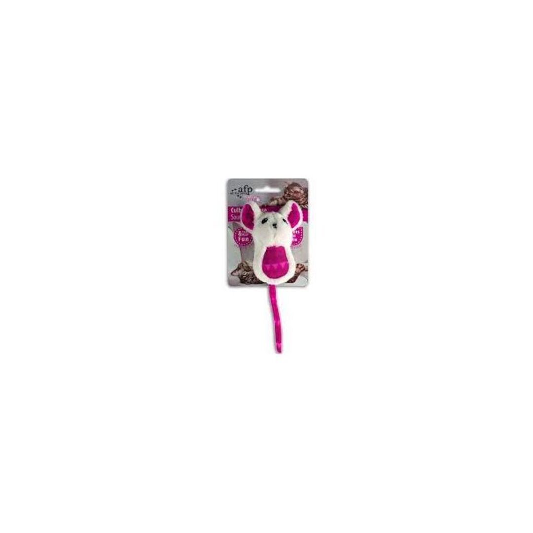 Jouet souris culbute rose — 1