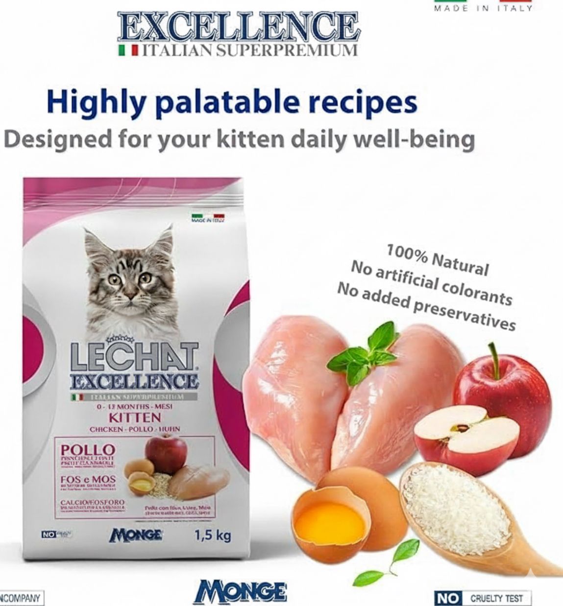Le chat Excellence Croquettes  pour Chats Kitten  1,5 kg miniature 2