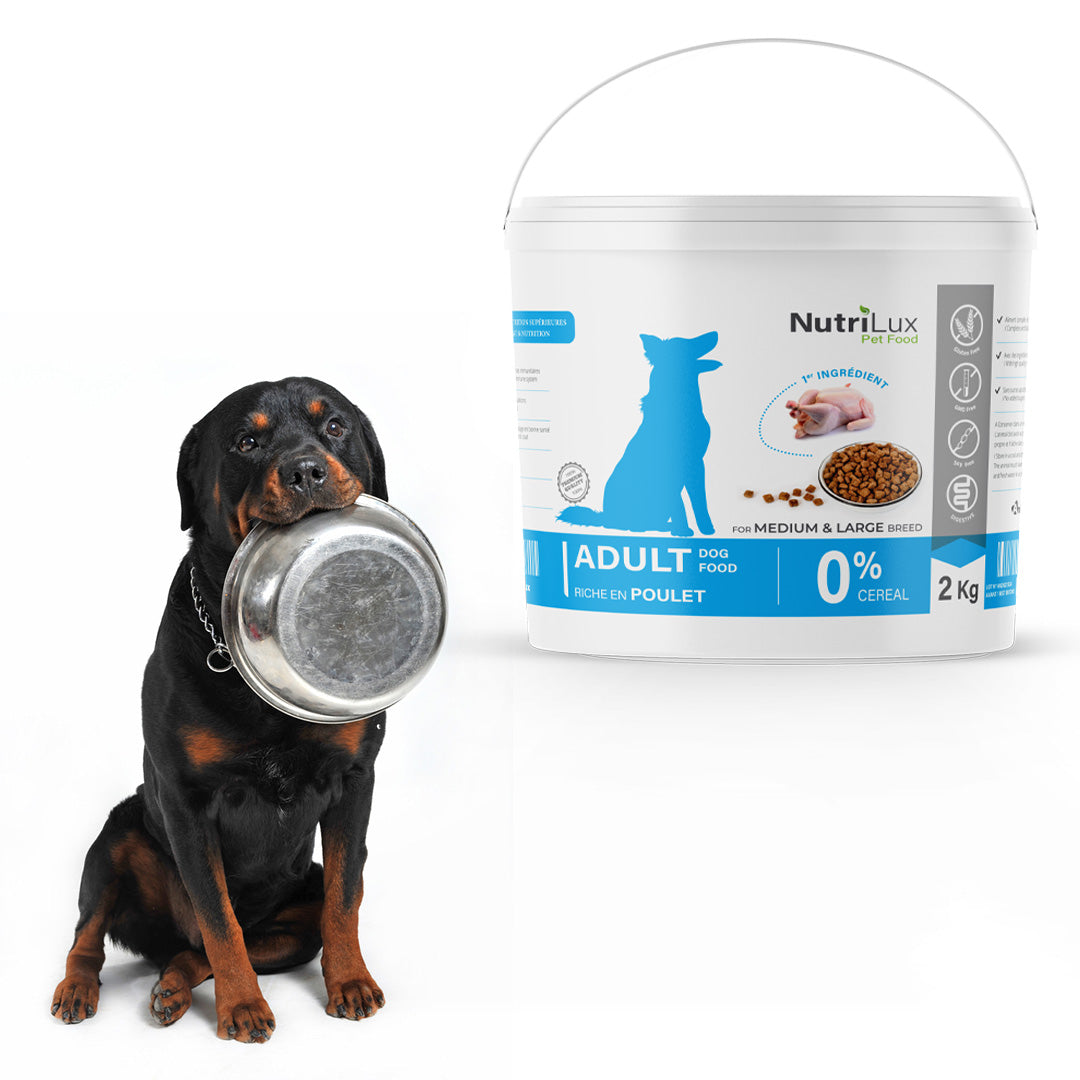 Nutrilux Croquettes chien sans céreal riche en poulet 2kg miniature 2