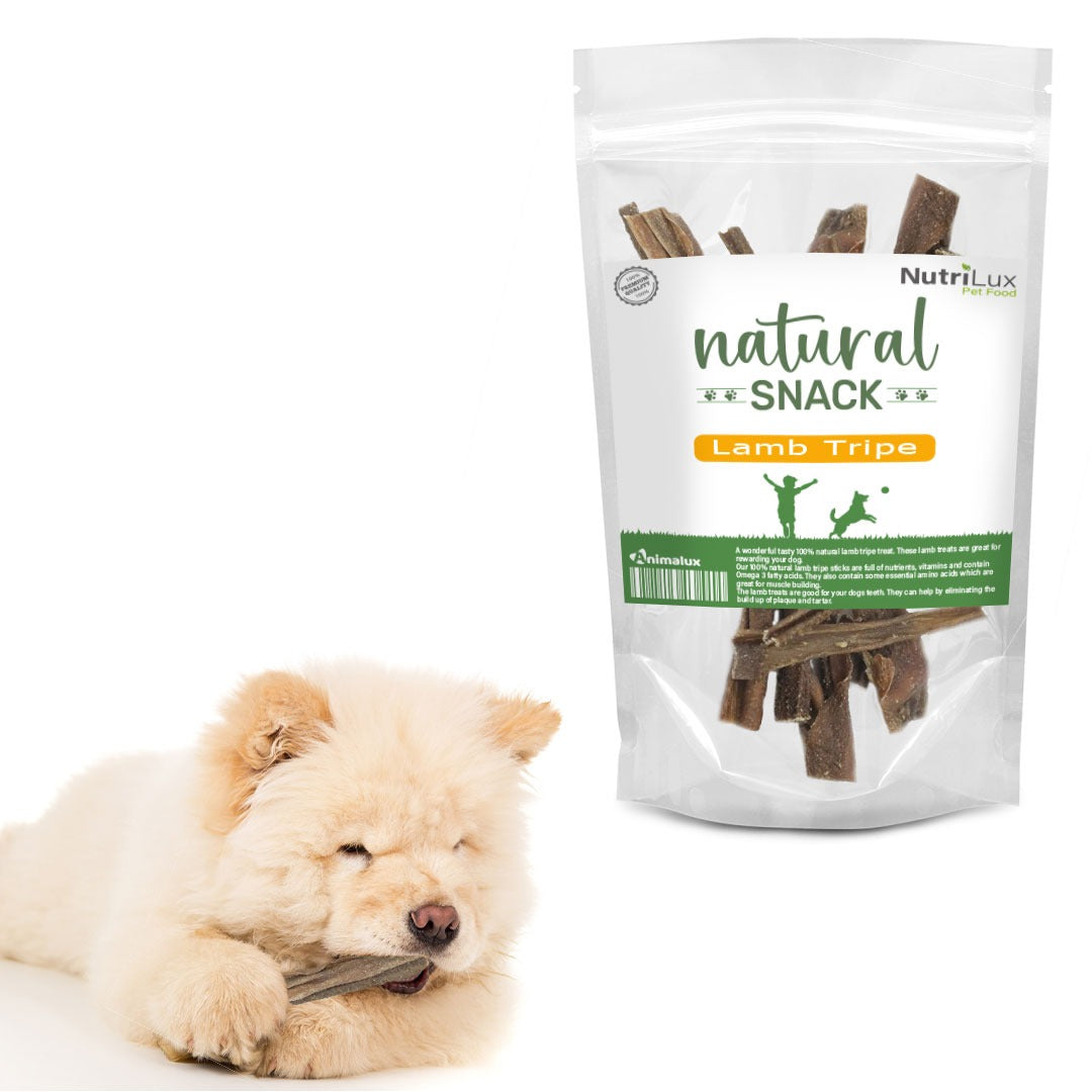 Nutrilux Naturel snack Lamb Tripe pour chien miniature 2