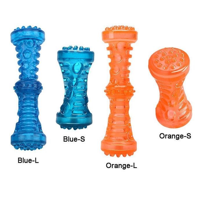 Os brosse à dents chien Jouet de chien robuste Chiot jeu Interactif en 2 couleur miniature 2