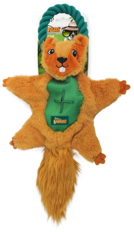 Peluche écureuil couineur & corde de soie miniature 2