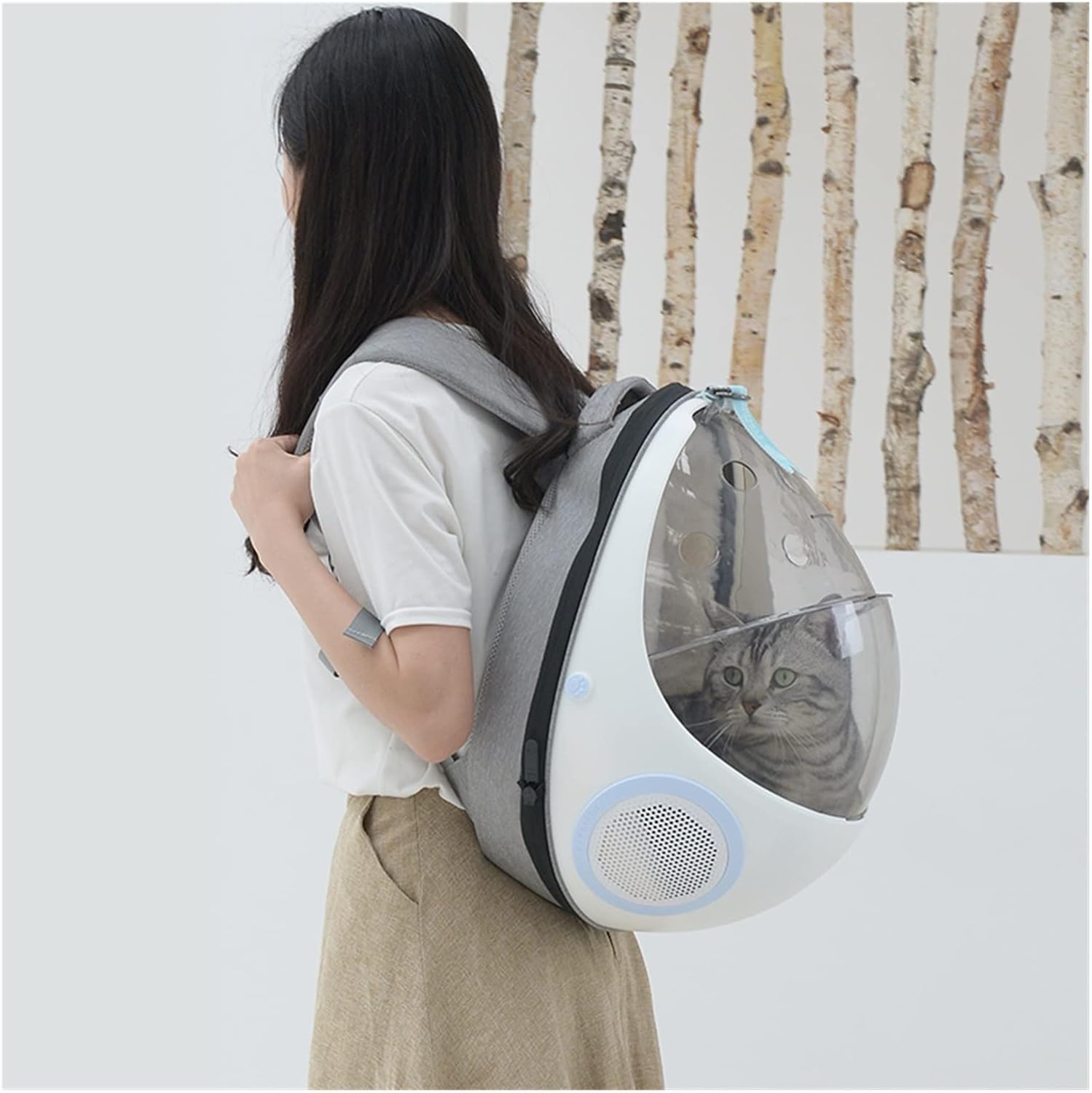 Sac à Coquille d'œuf Transparent pour Animaux de Compagnie miniature 3