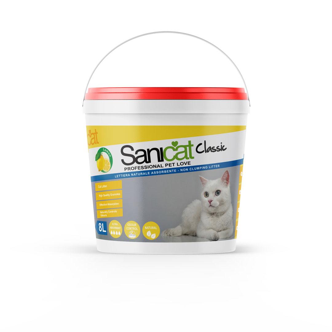 Sanicat Litière agglomérante parfumée  citron 12 L miniature 2