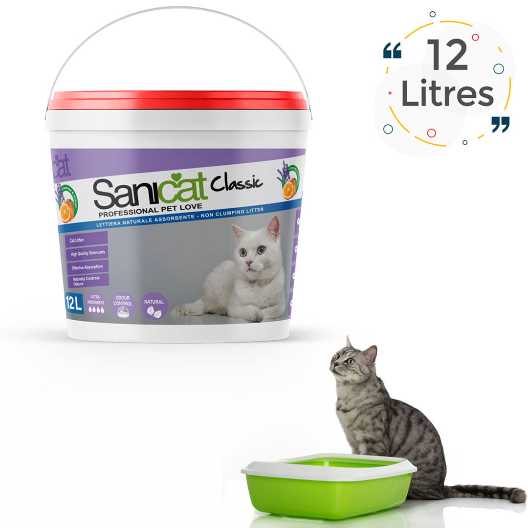 Sanicat Litière Agglomérante pour chat 12L Lavender — 1