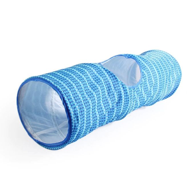 Tunnel pour chat 70 cm bleu — 1