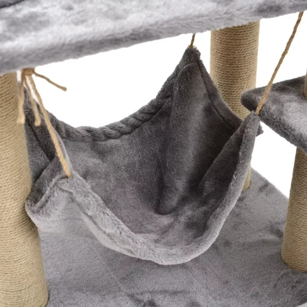 Arbre à chat tour – Griffoir à plusieurs niveaux avec hamac thumbnail 5