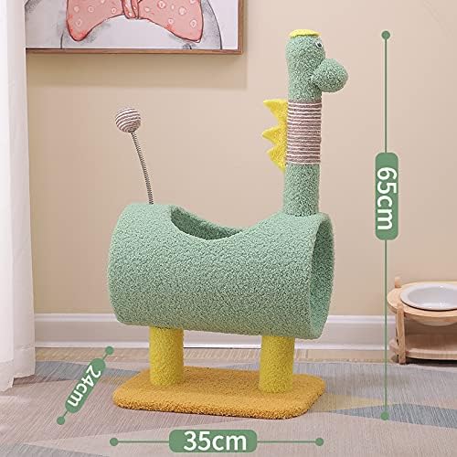 Arbre à Chat Dinosaure – Griffoir en Sisal avec Tunnel thumbnail 6