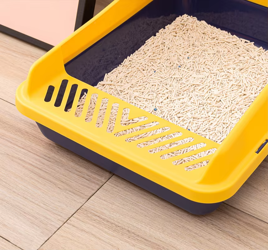 Bac à Litière Ouvert pour Chat – Bords Hauts & Pelle Incluse thumbnail 3