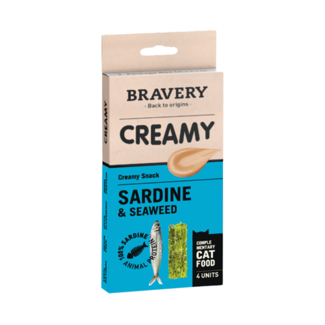 Bravery Cream – Natural Gourmet Snack for Cats (4 x 14g Sachets) | Grain Free, 100% Natural & Hypoallergenic thumbnail 6