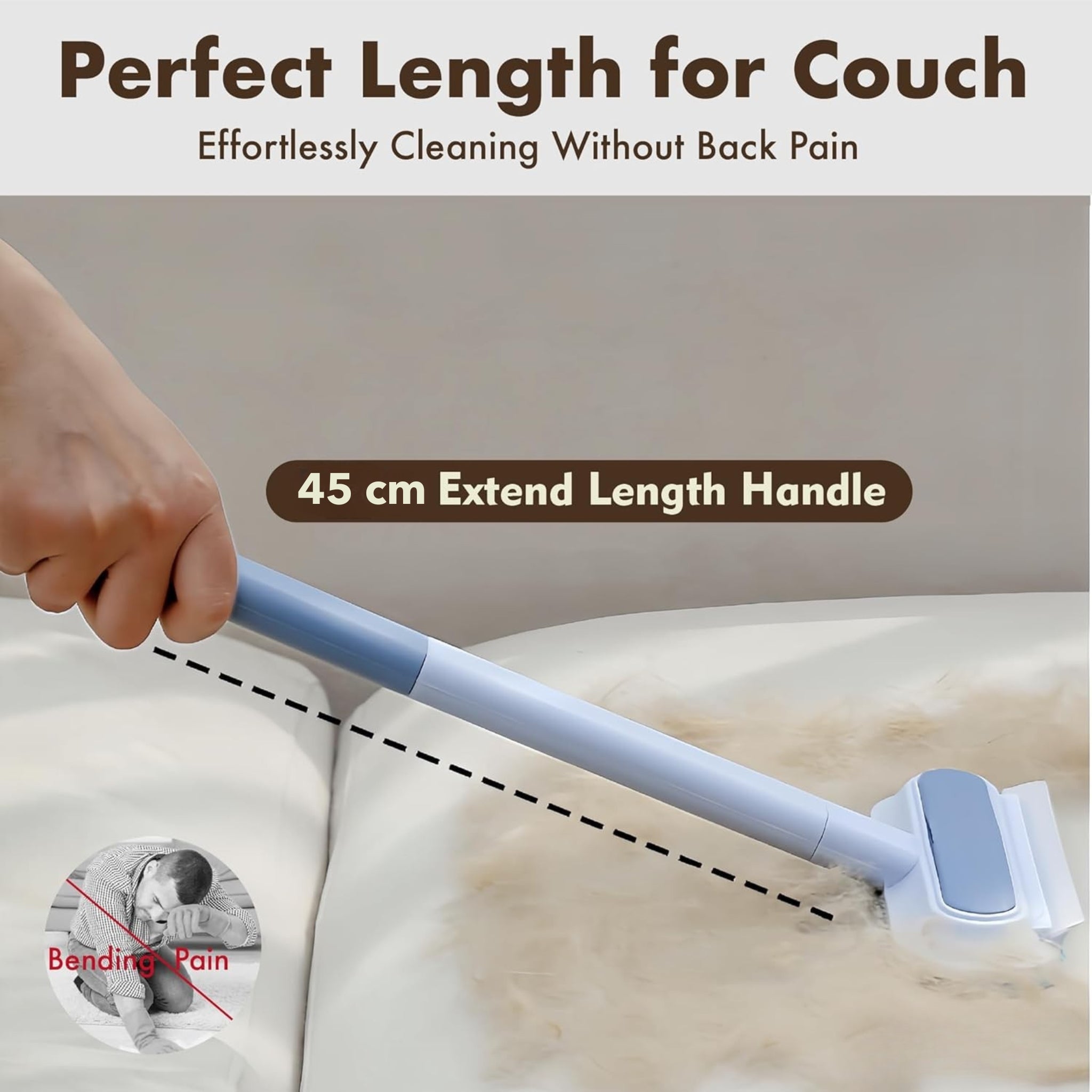 Brosse anti-poils d'animaux – Durable et lavable pour meubles et vêtements thumbnail 2