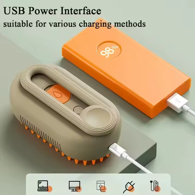 Brosse à Vapeur 3 en 1 pour Chats et Chiens thumbnail 4