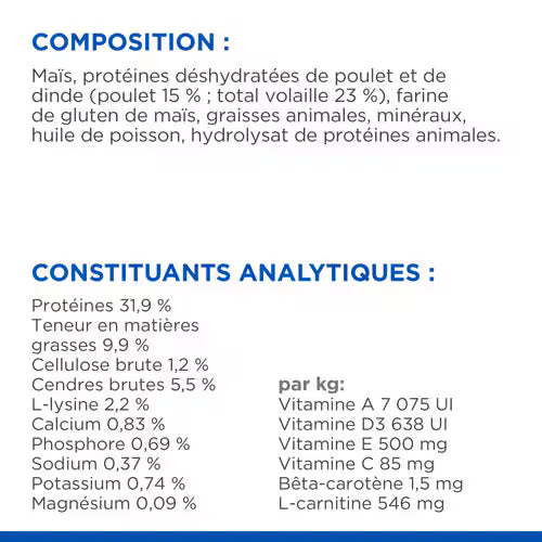 Croquettes pour chat adulte stérilisé Hill’s Science Plan – Poulet (1–6 ans) 300 g / 1,5 kg / 3 kg / 10 kg thumbnail 3