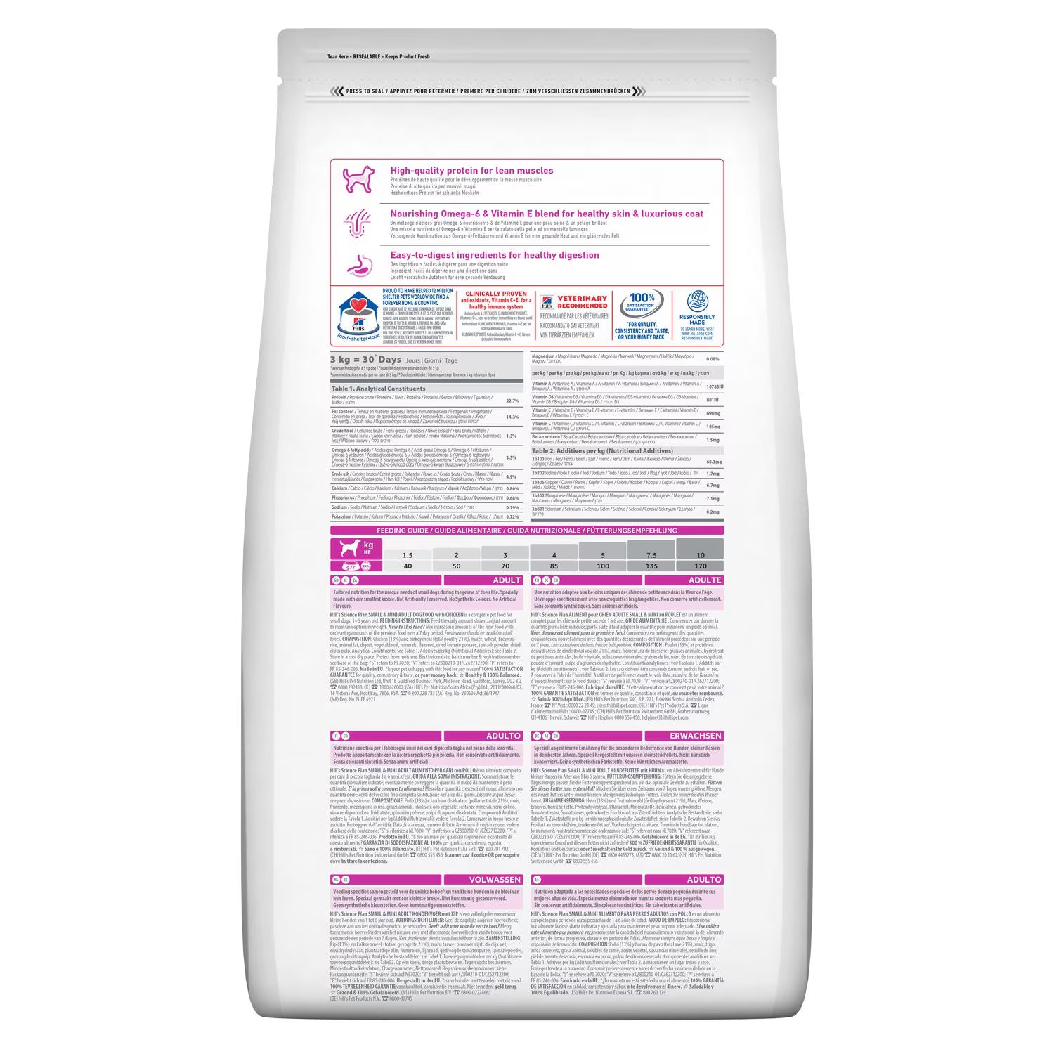 Croquettes pour chien adulte petite race Hill’s Science Plan – Poulet thumbnail 2