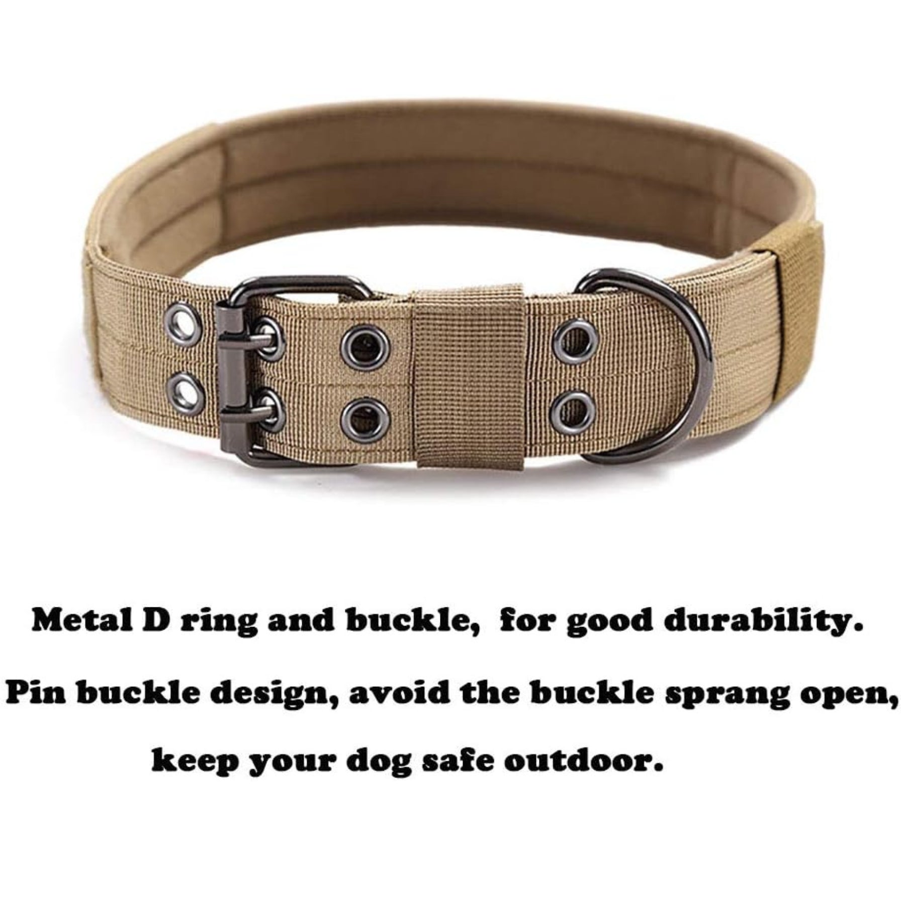 Collier pour Grands Chiens – Nylon Résistant avec Boucle Métallique thumbnail 2