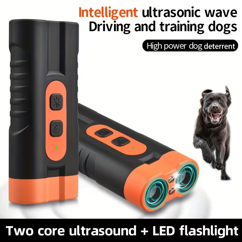 Anti-aboiement ultrasonique rechargeable pour chien – Dissuadeur portable éducatif thumbnail 3