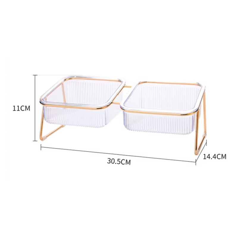 Gamelle Double avec Support – Antidérapant, Inclinée & Facile à Nettoyer thumbnail 6