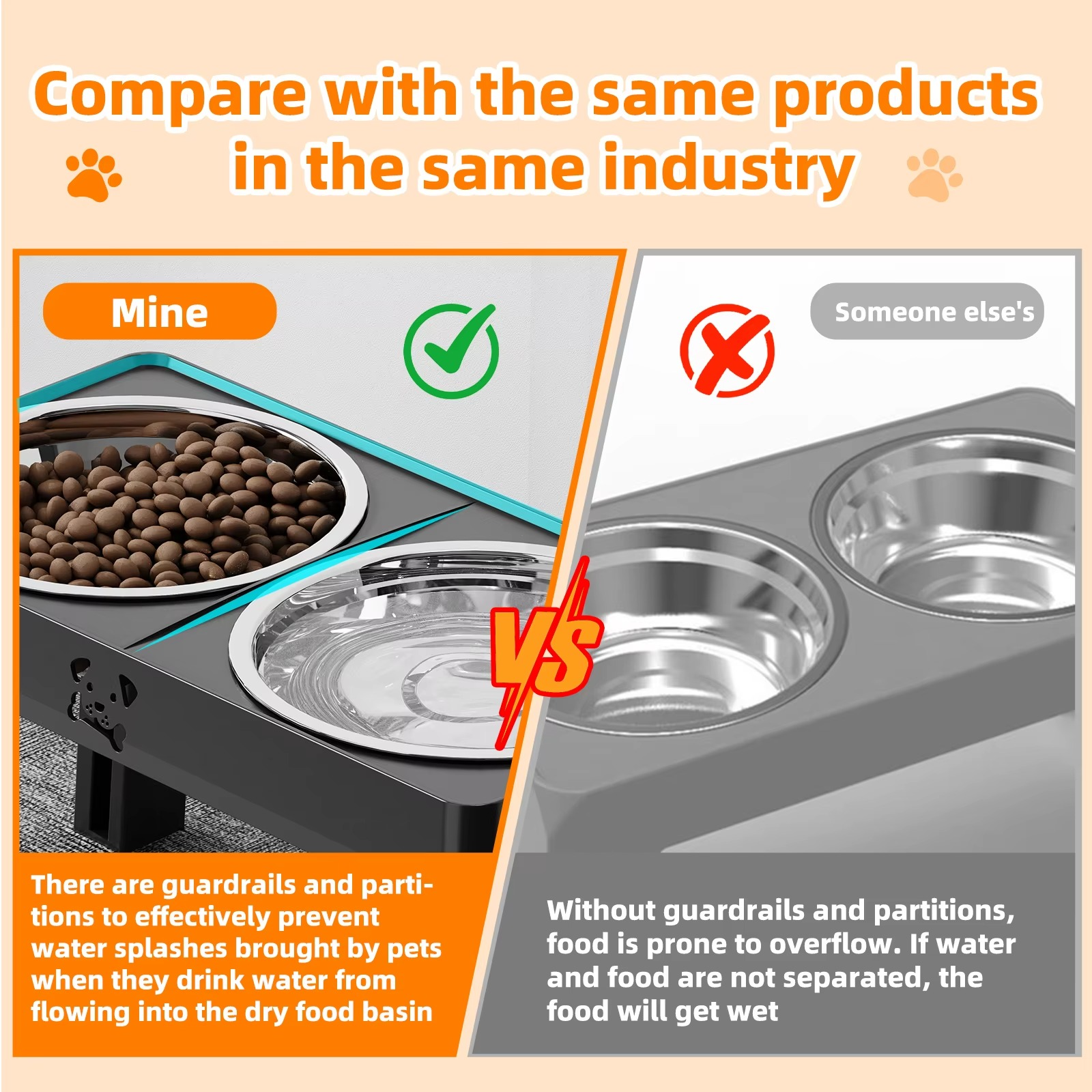 Gamelle Élevée Réglable pour Chien – Mangeoire à 5 Hauteurs thumbnail 5