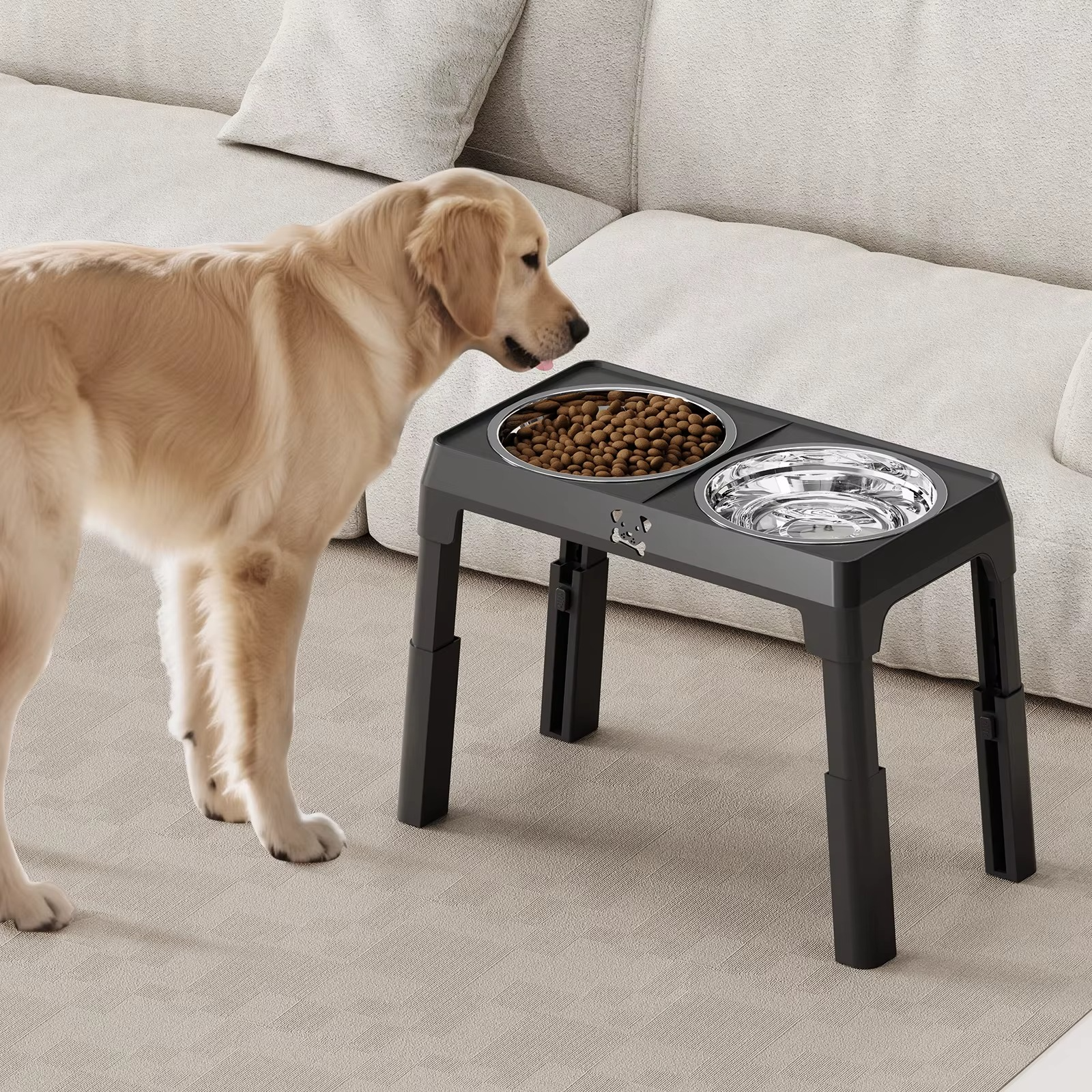 Gamelle Élevée Réglable pour Chien – Mangeoire à 5 Hauteurs thumbnail 6