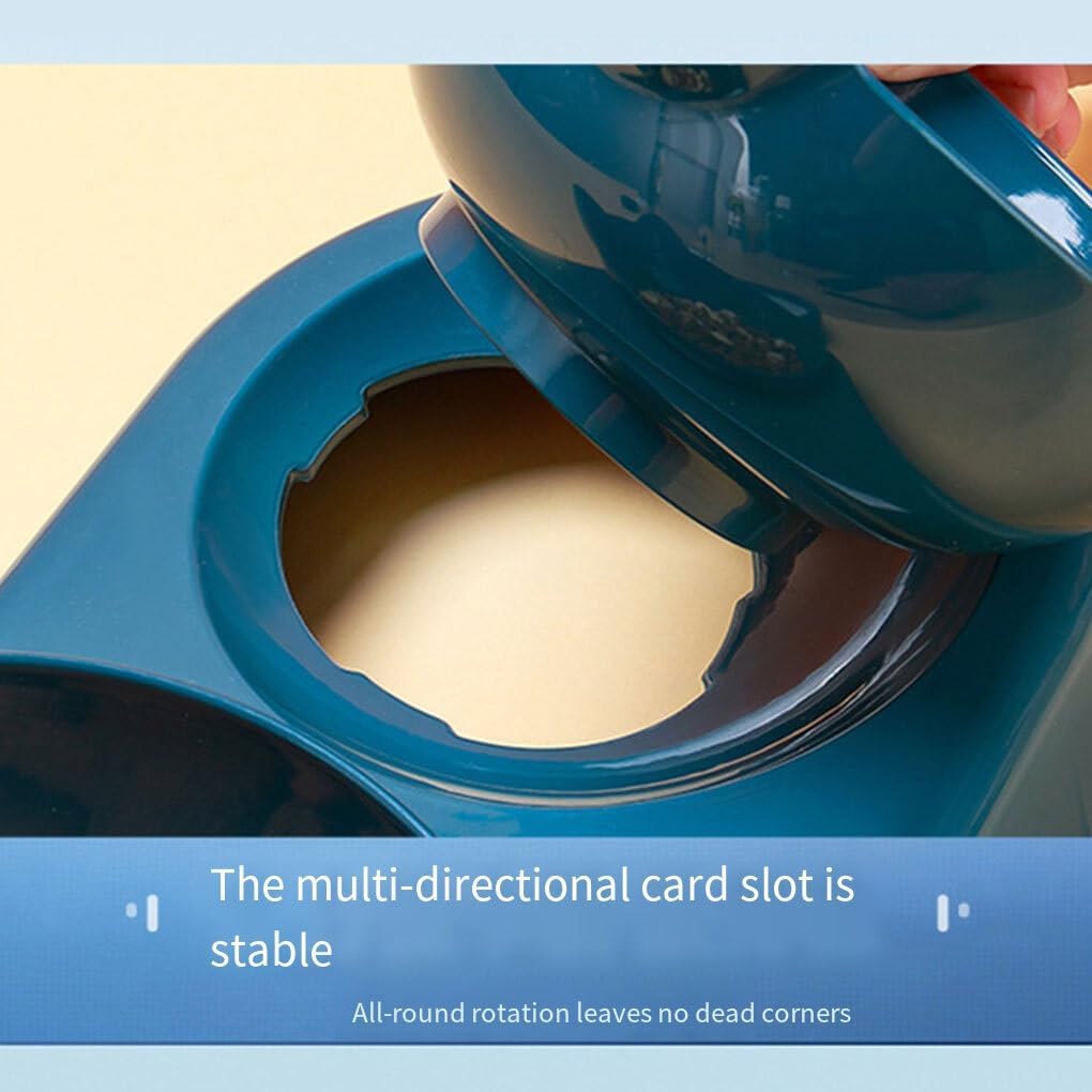 Gamelle inclinée pour chat avec distributeur d'eau automatique – Anti-déversement et facile à nettoyer thumbnail 5