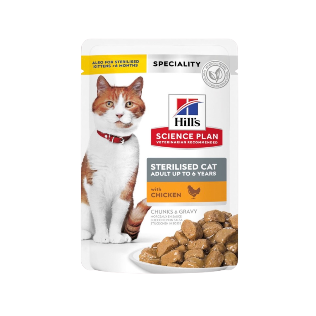 Hill’s Science Plan Chunks & Gravy – Sterilized Cat Food thumbnail 4