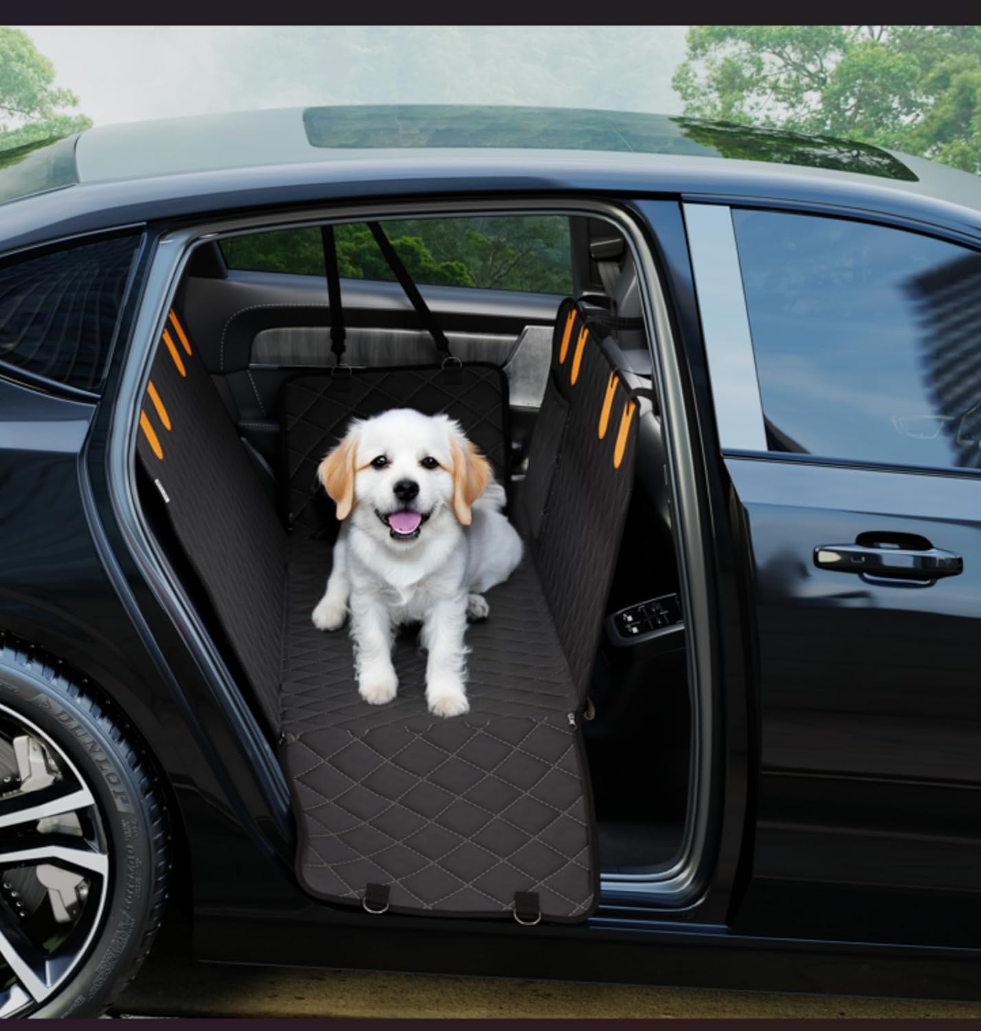 Housse de Siège Voiture pour Chien – 137x147 cm Imperméable avec Rabats Latéraux thumbnail 4