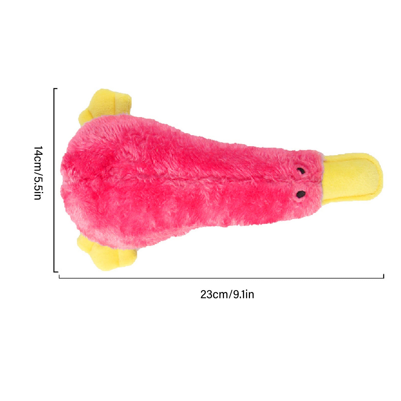 Jouet pour chien en peluche grinçante - Forme de canard thumbnail 8