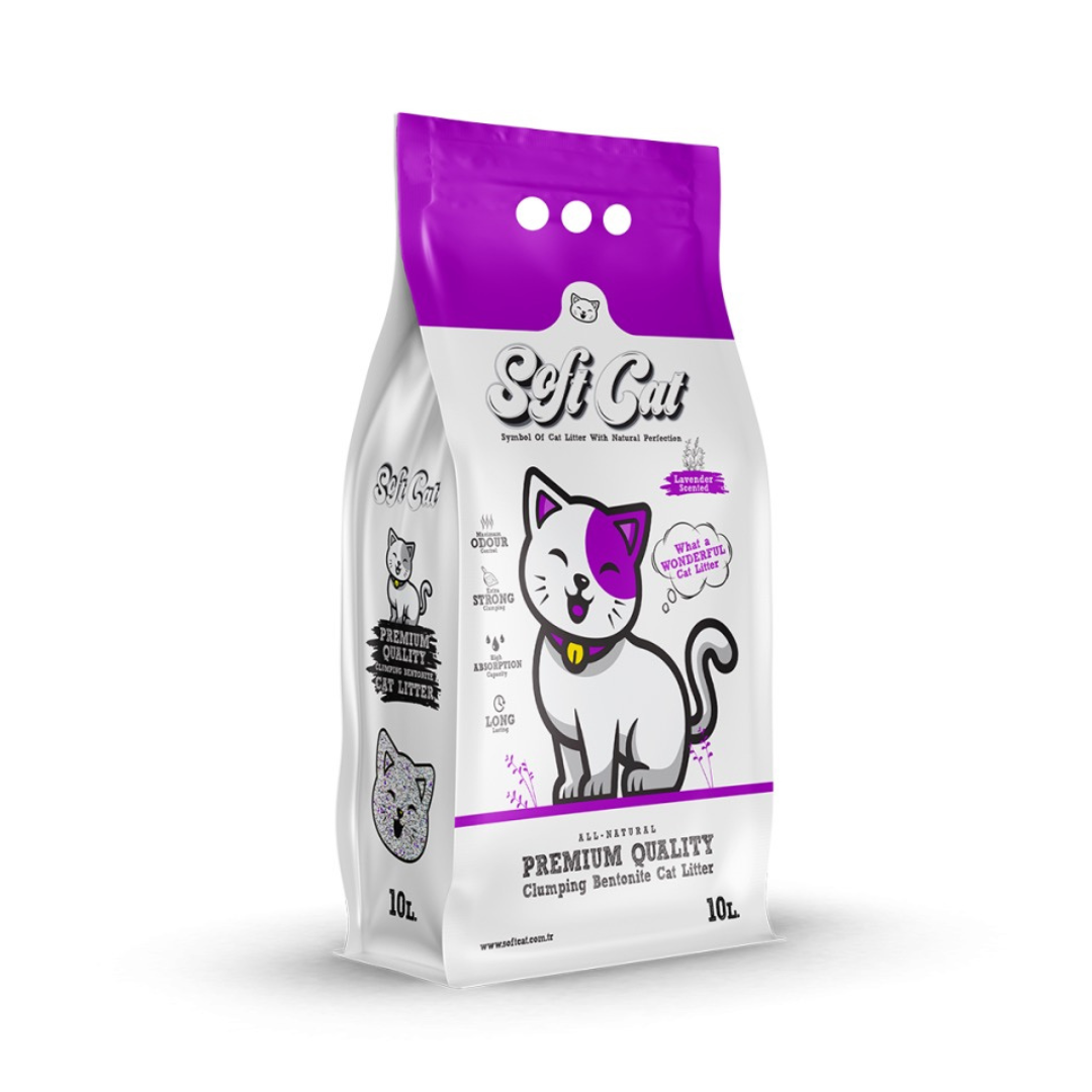 Litière Agglomérante Soft Cat – 5L / 10L (Savon de Marseille / Lavande / Aloe Vera) thumbnail 5