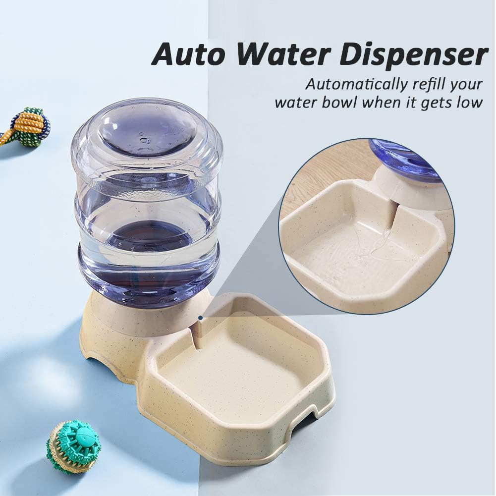 Mangeoire Automatique pour Chat et Chien - Ensemble Distributeur de Nourriture et d'Eau avec Recharge par Gravité thumbnail 2