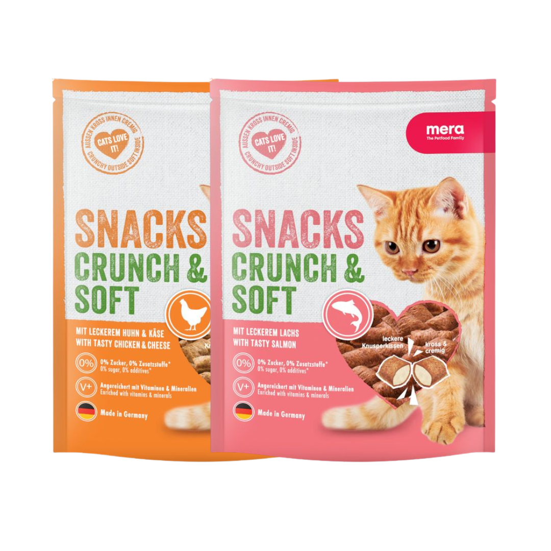 Mera Crunch & Soft Saumon – Friandises pour chats - 1