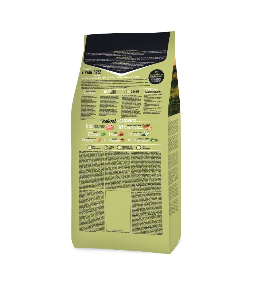 OWNAT Grain Free PRIME ADULT POULET ET DINDE - Pour chats adultes (8 kg) thumbnail 2
